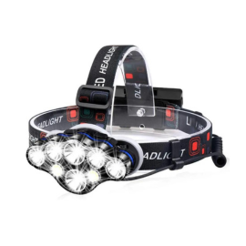 Waterproof USB Rechargeable Most Powerful 8 led Headlamp Flashlight 13000 Lumen USB Rechargeable Headlamp